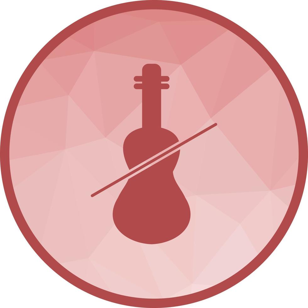 Cello Low Poly Background Icon vector