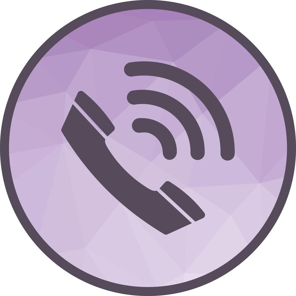 Active Call Low Poly Background Icon vector