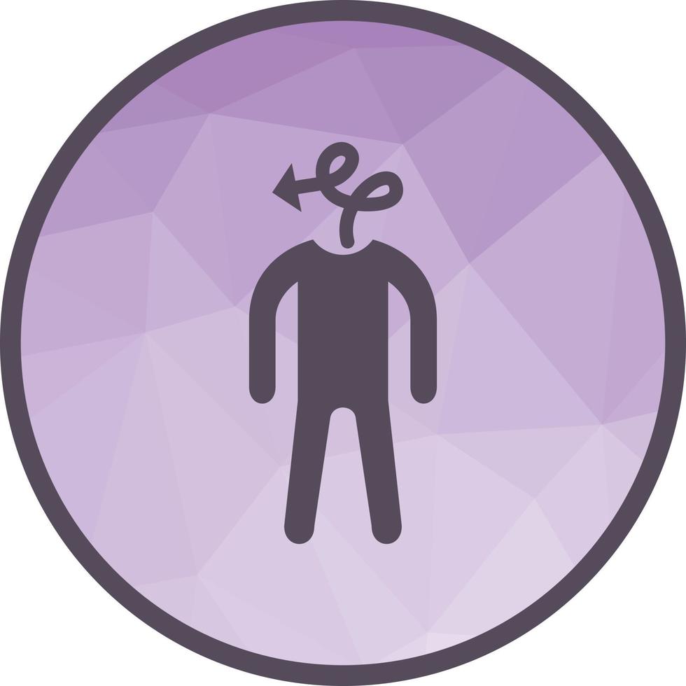 Indirect Low Poly Background Icon vector
