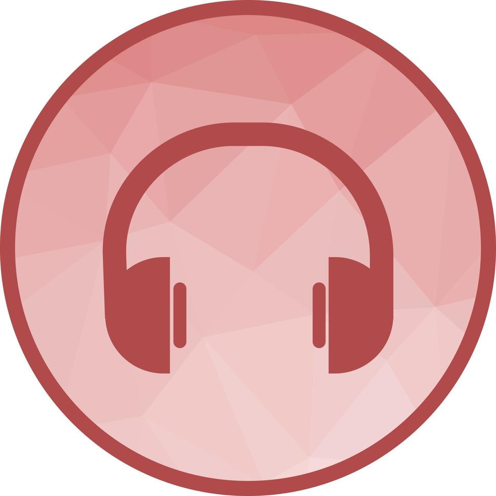 Music Playing Low Poly Background Icon vector