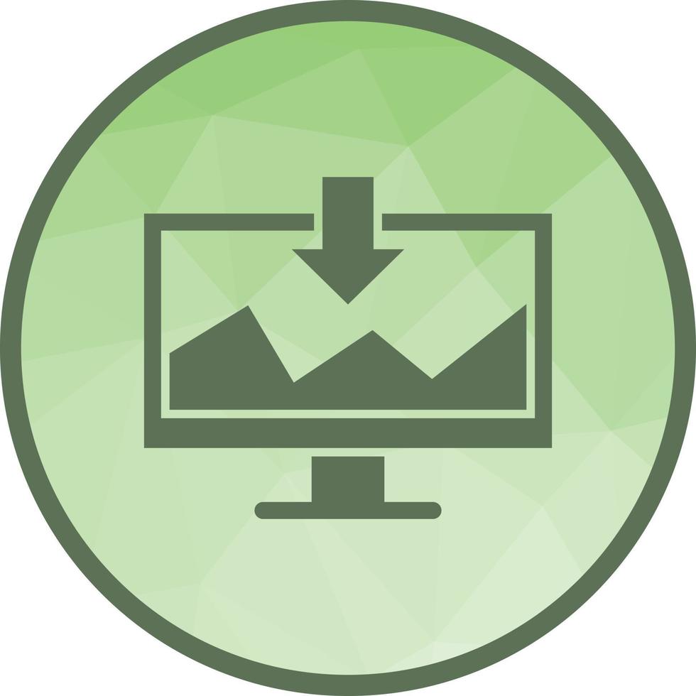 Data Mining Low Poly Background Icon vector
