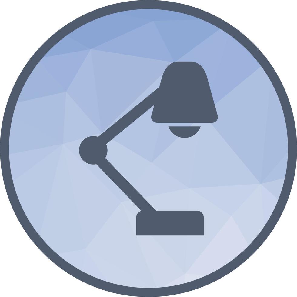 Table Lamp Low Poly Background Icon vector