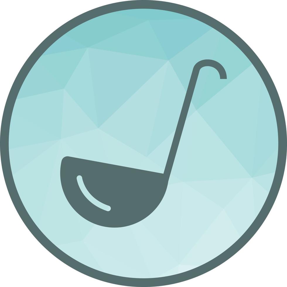 Ladle Low Poly Background Icon vector