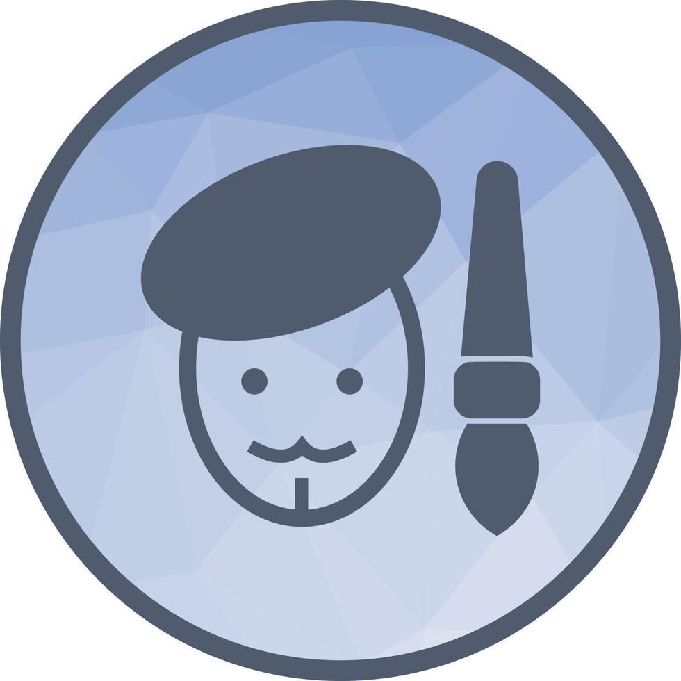 Painter Low Poly Background Icon 16718404 Vector Art at Vecteezy