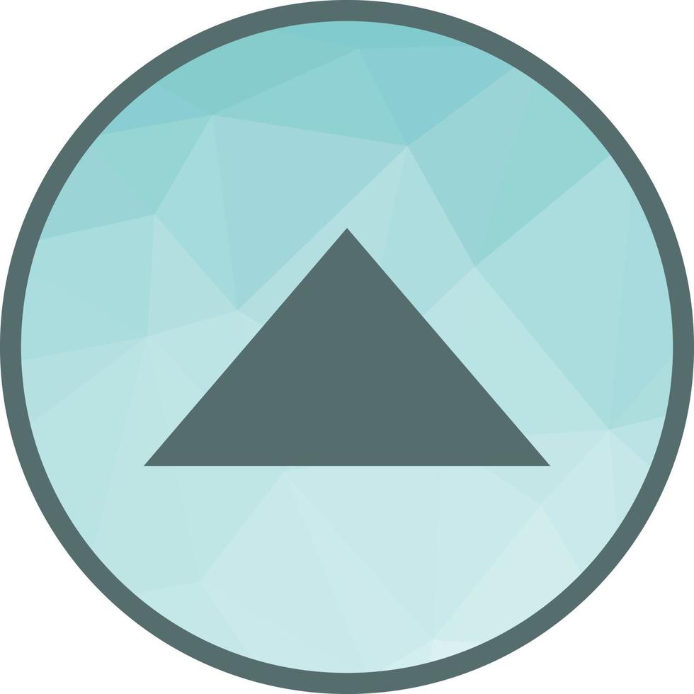 Triangle Arrow Up Low Poly Background Icon vector