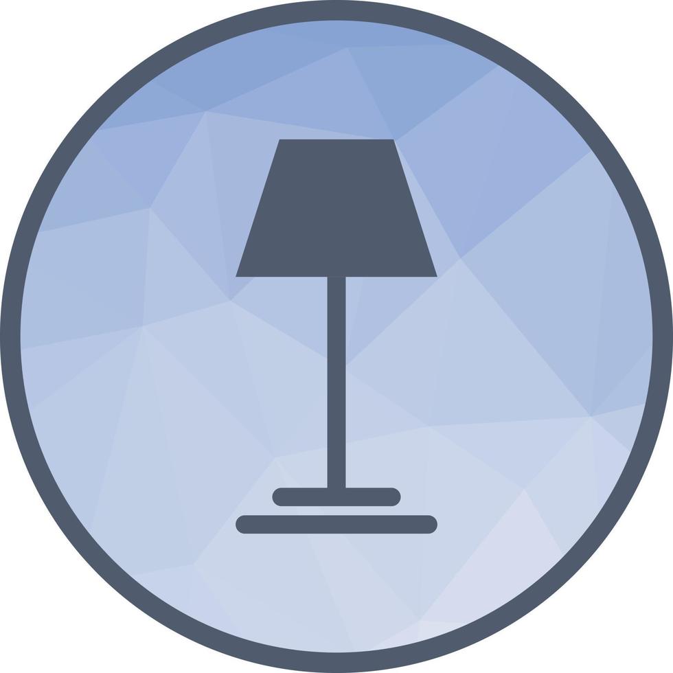 Lamp Low Poly Background Icon vector