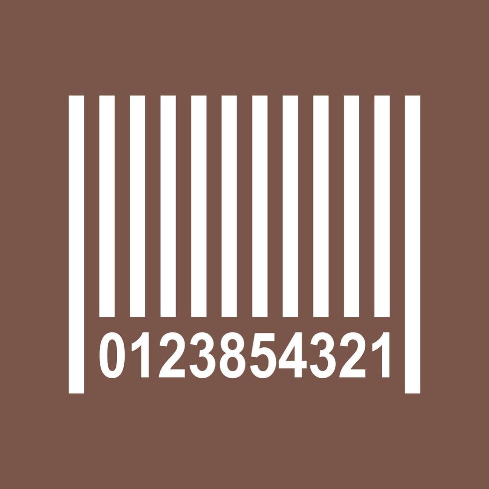 Barcode Line Color Background Icon vector