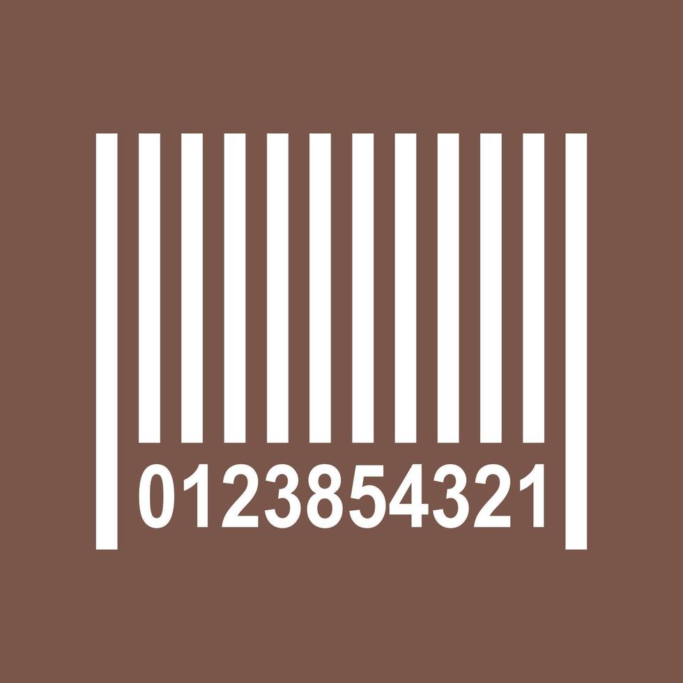 Barcode Line Color Background Icon vector