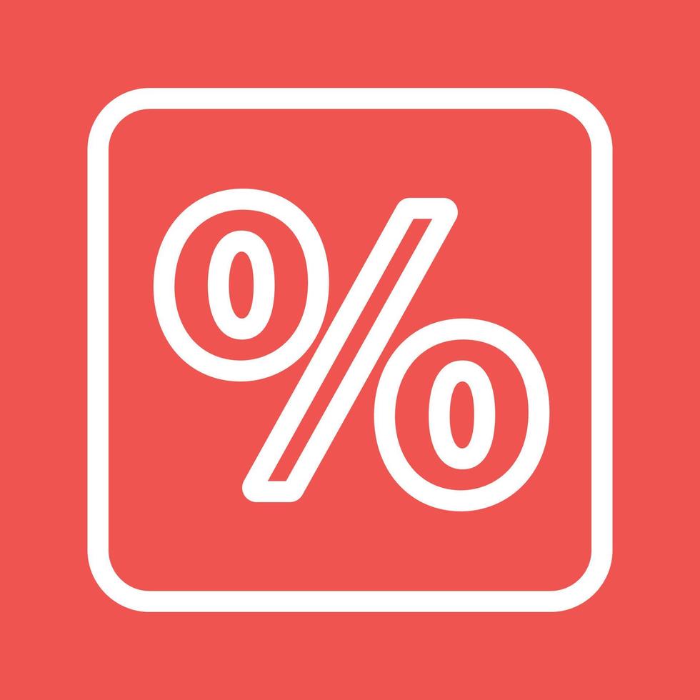 Percentage Line Color Background Icon vector