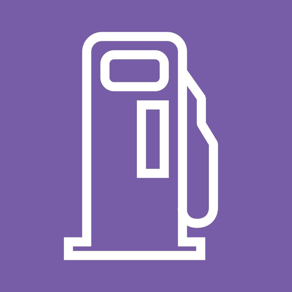 Gas Station Service Line Color Background Icon vector