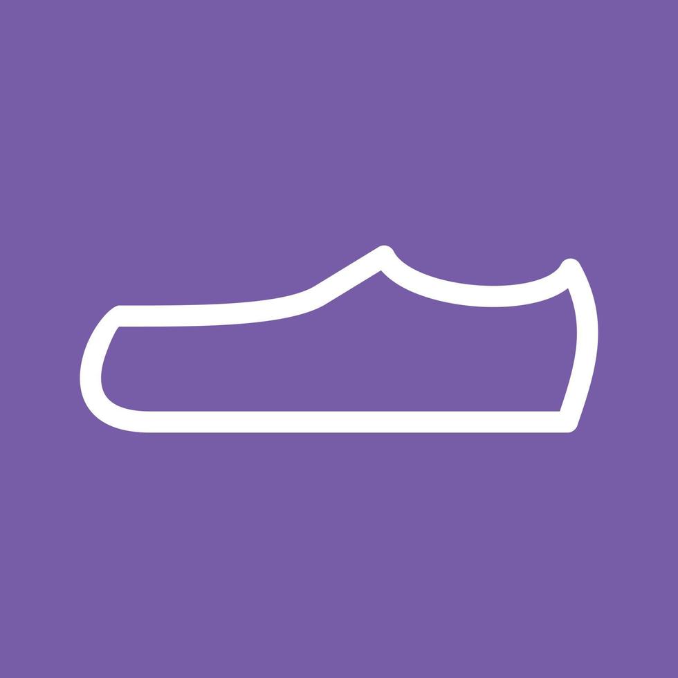 Casual Shoes Line Color Background Icon vector