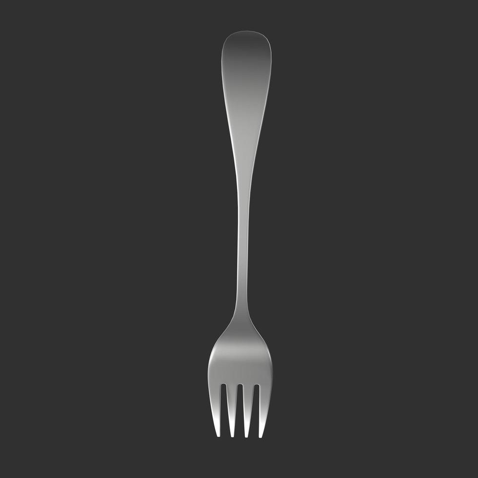 Fork isolated on background photo