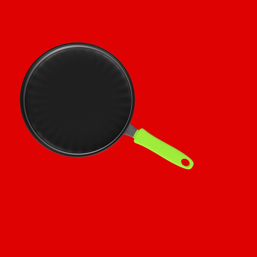 Frying pan isolated on a background photo