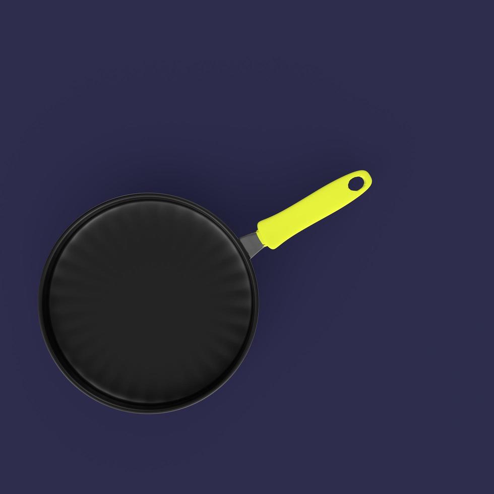 Frying pan isolated on a background photo