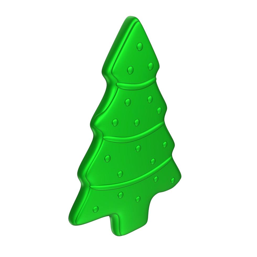 Christmas tree isolated on background photo