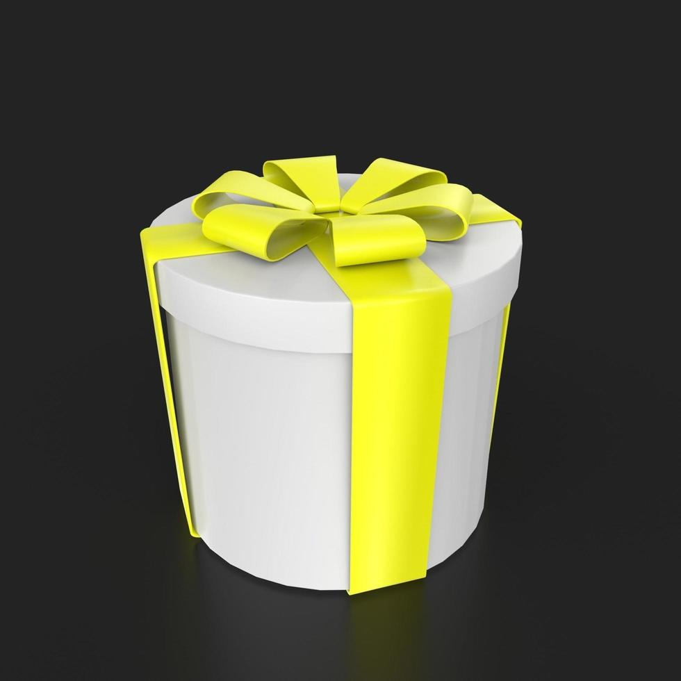 Gift box isolated on background photo