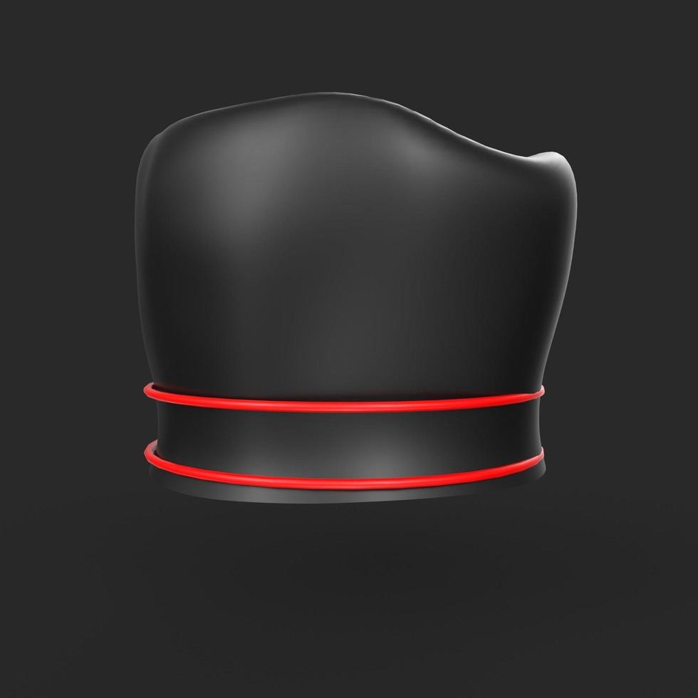 crown hat with ribbon isolated on background photo