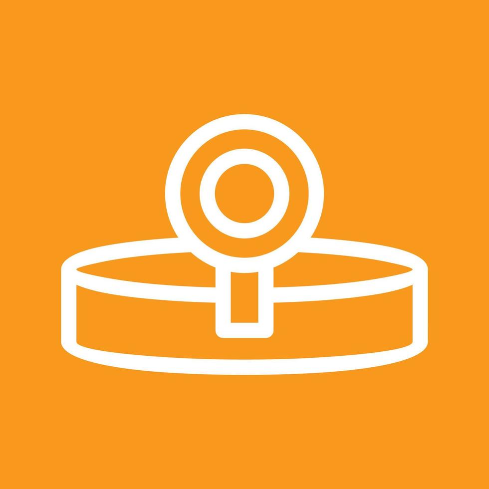 Headlamp Line Color Background Icon vector