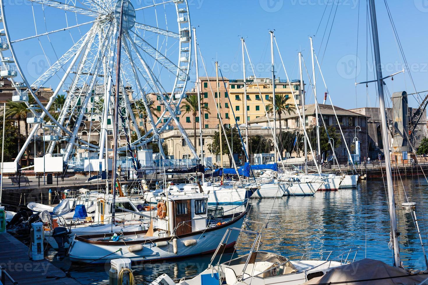 view port of Genoa Italy photo