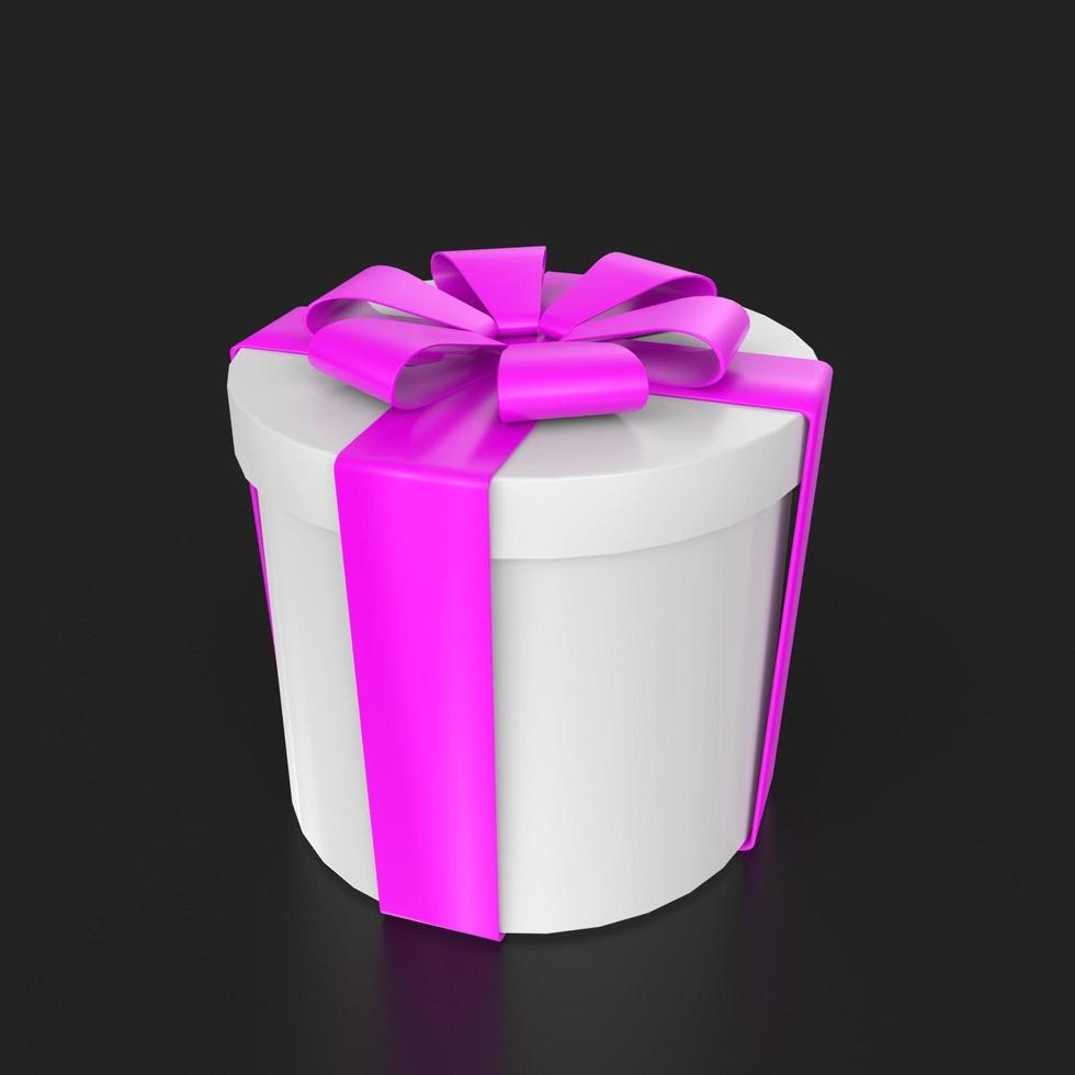 Gift box isolated on background photo