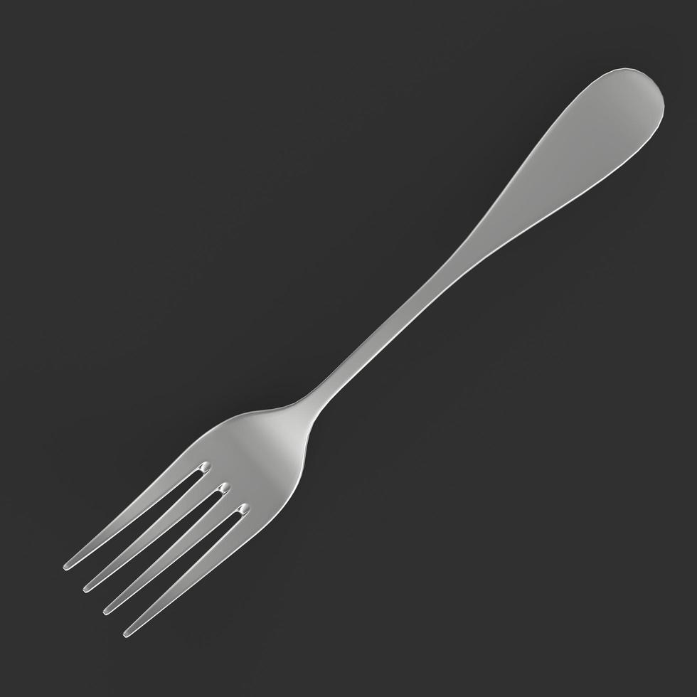 Fork isolated on background photo