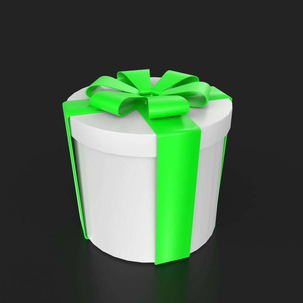 Gift box isolated on background photo