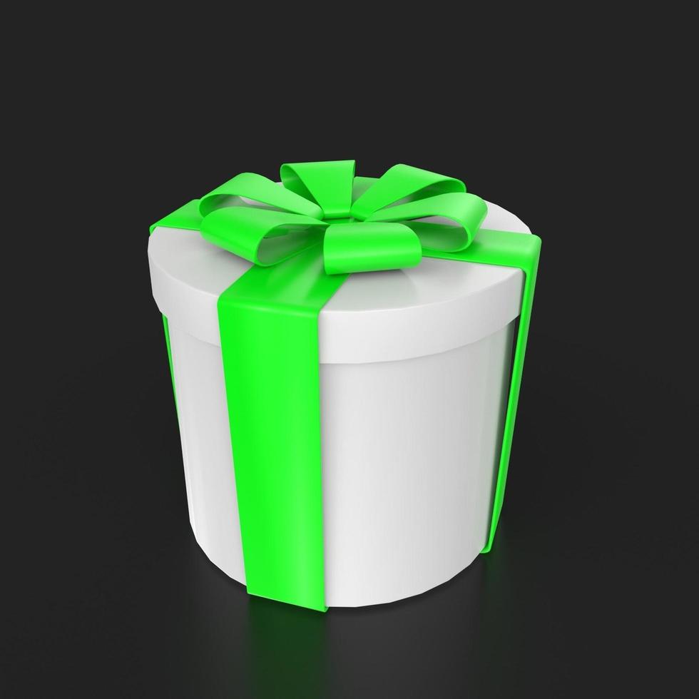 Gift box isolated on background photo