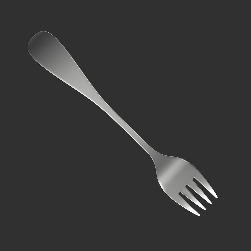 Fork isolated on background photo