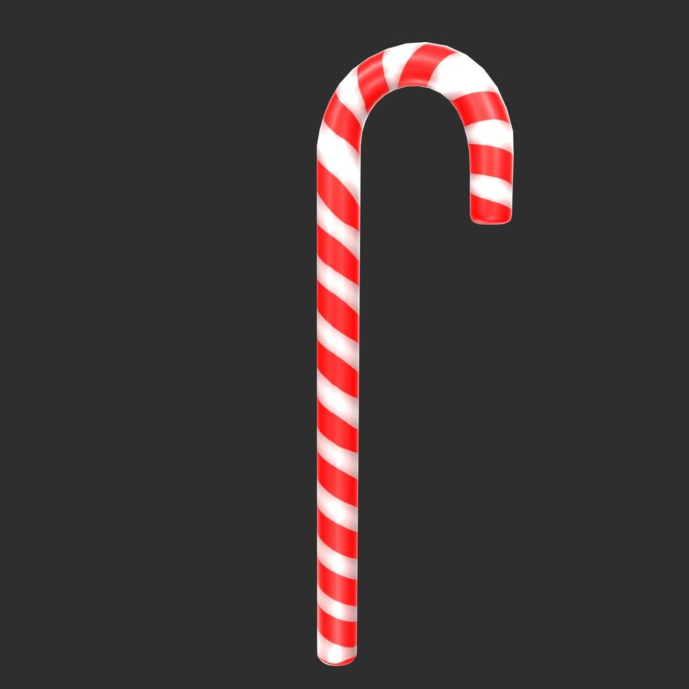 christmas cane isolated on background photo