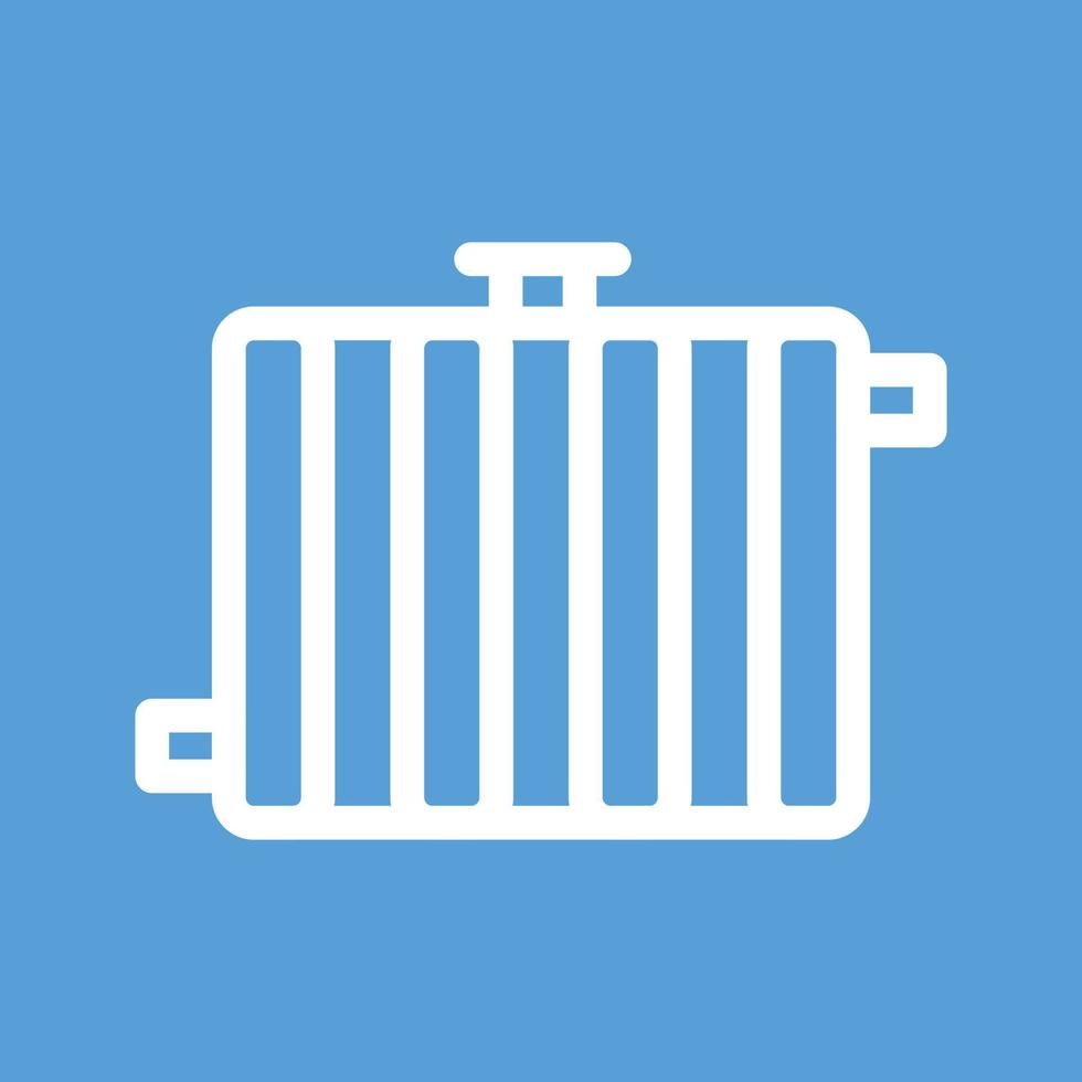 Radiator Line Color Background Icon vector