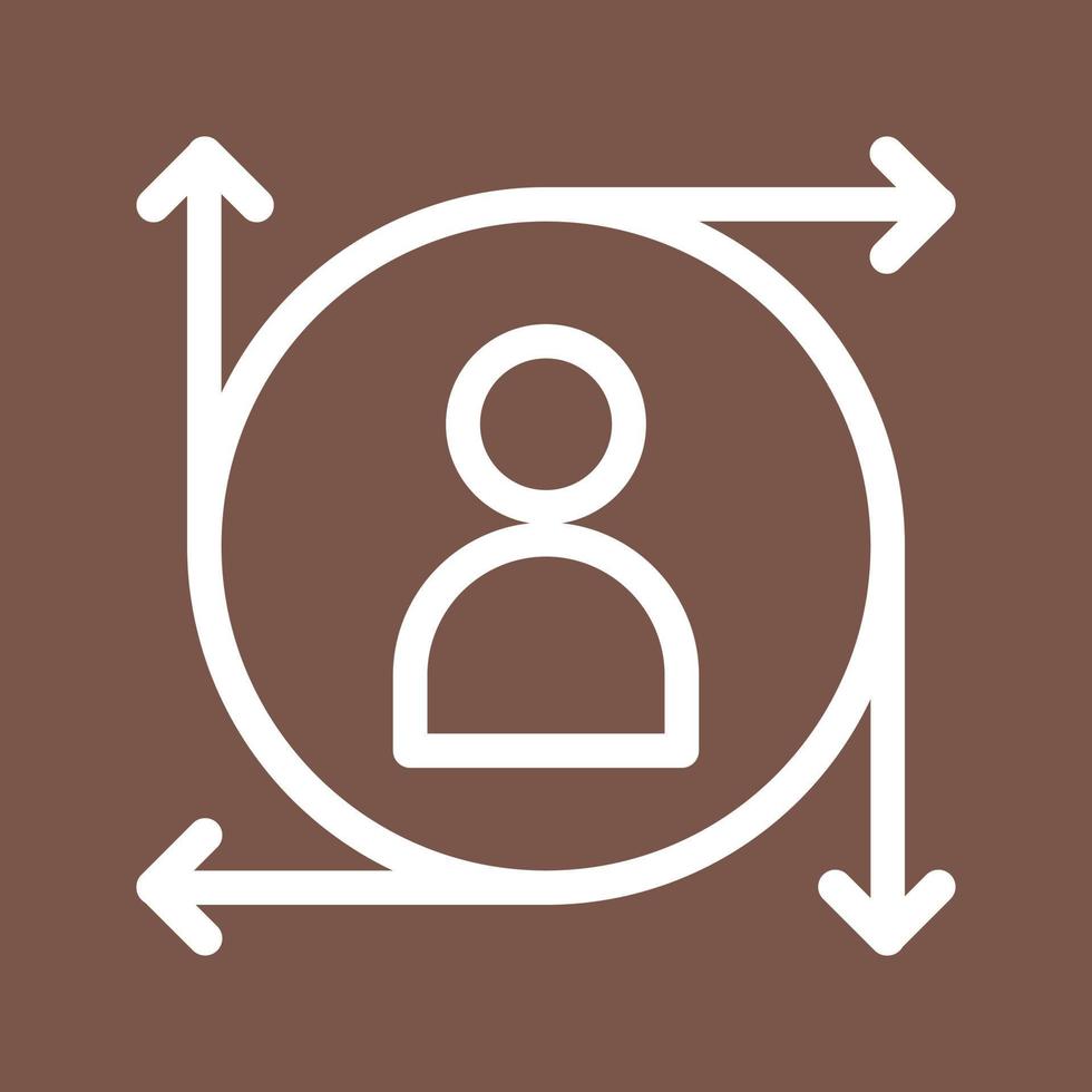 User Predictions Line Color Background Icon vector