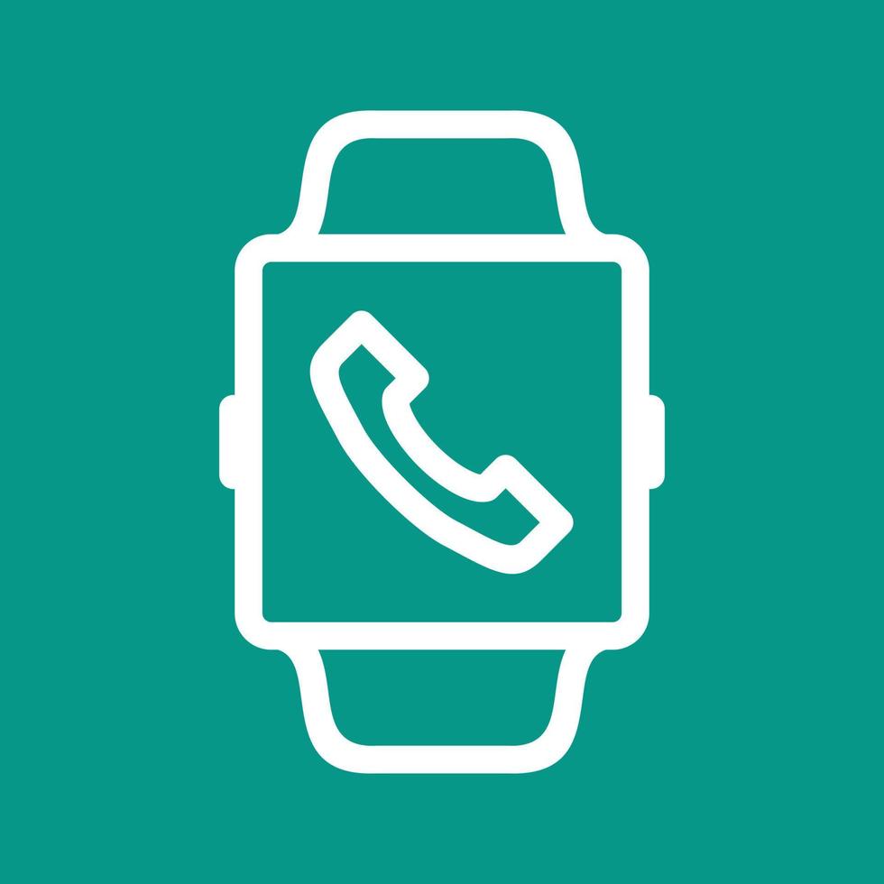 Call App Line Color Background Icon vector