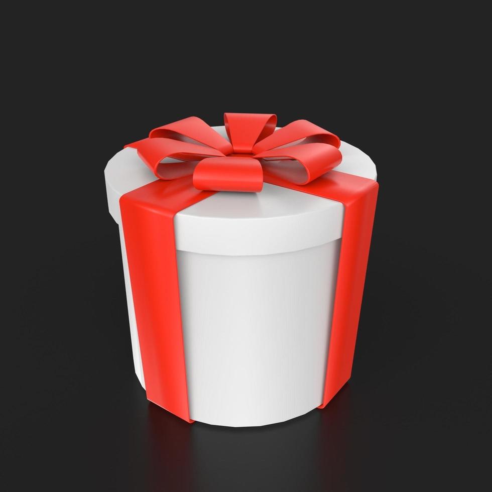 Gift box isolated on background photo