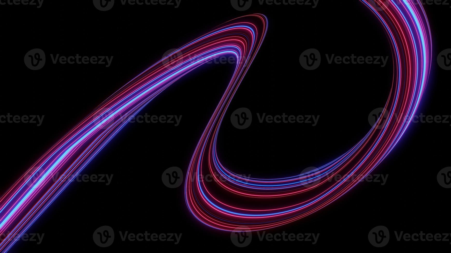 3d render motion line of speed and power or light trails. High-speed light with curve movement beam. 5G Technology fast and futuristic background. Abstract motion blur. photo