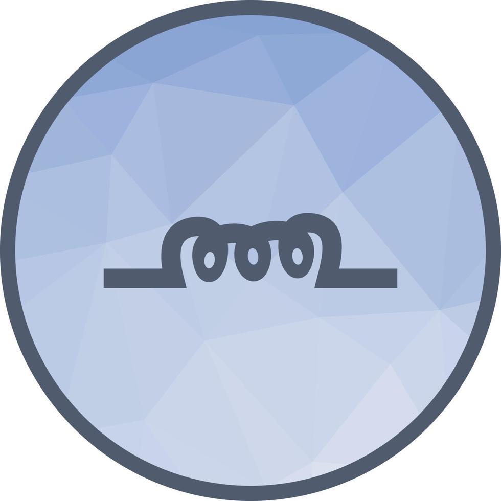 Inductor Low Poly Background Icon vector