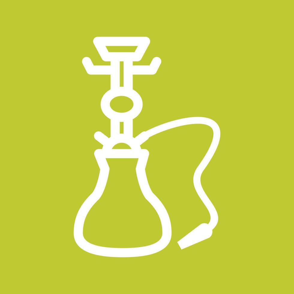 Hookah Line Color Background Icon vector