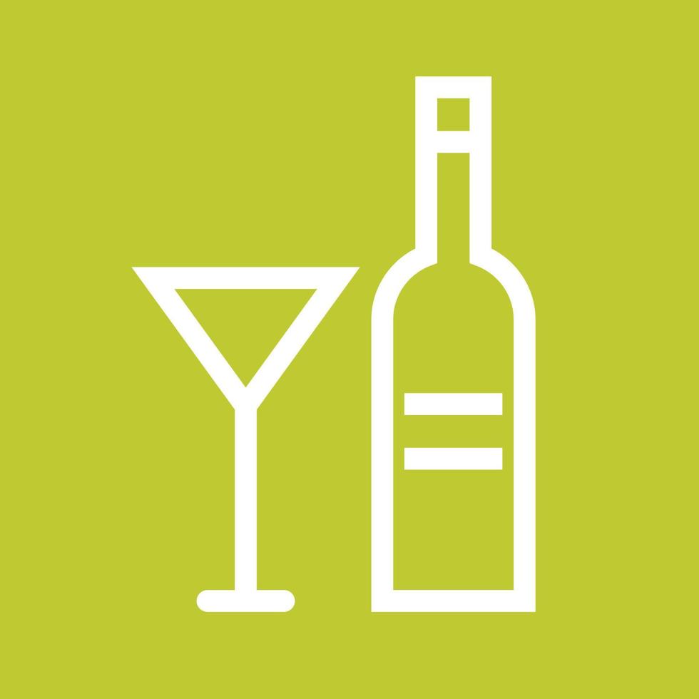 Champagne Line Color Background Icon vector