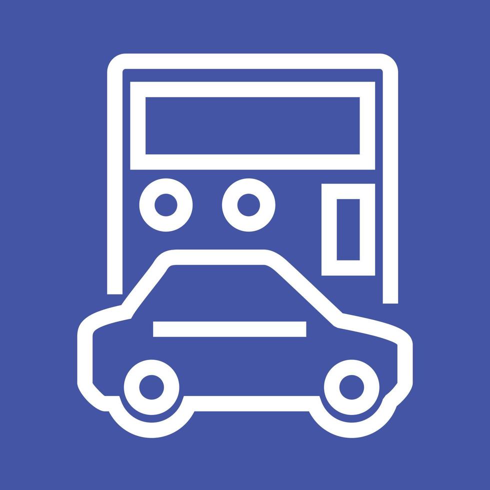 Auto Loan Calculator Line Color Background Icon vector