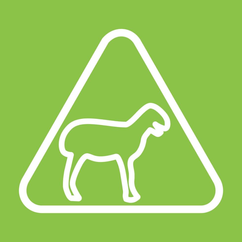 Animal sign I Line Color Background Icon vector