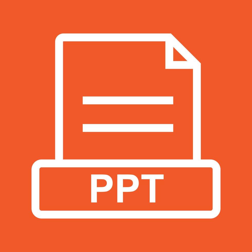 PPT Line Color Background Icon vector