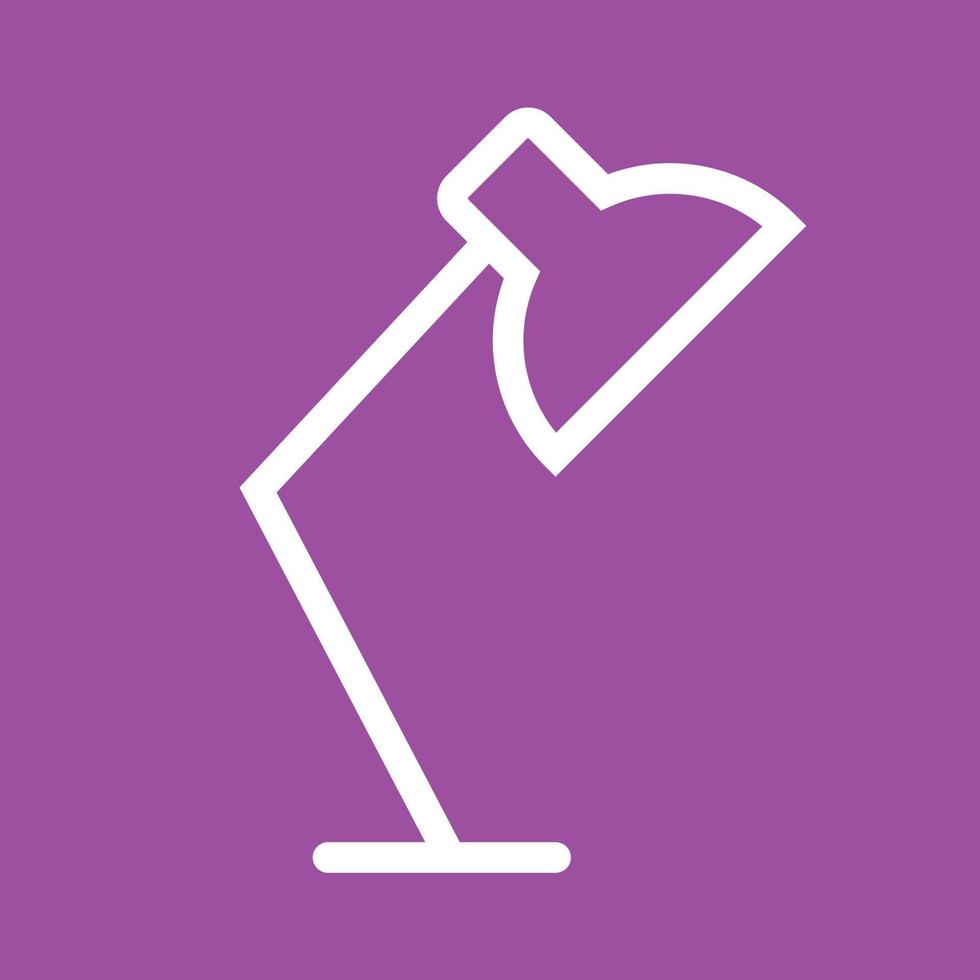 Lamp Line Color Background Icon vector
