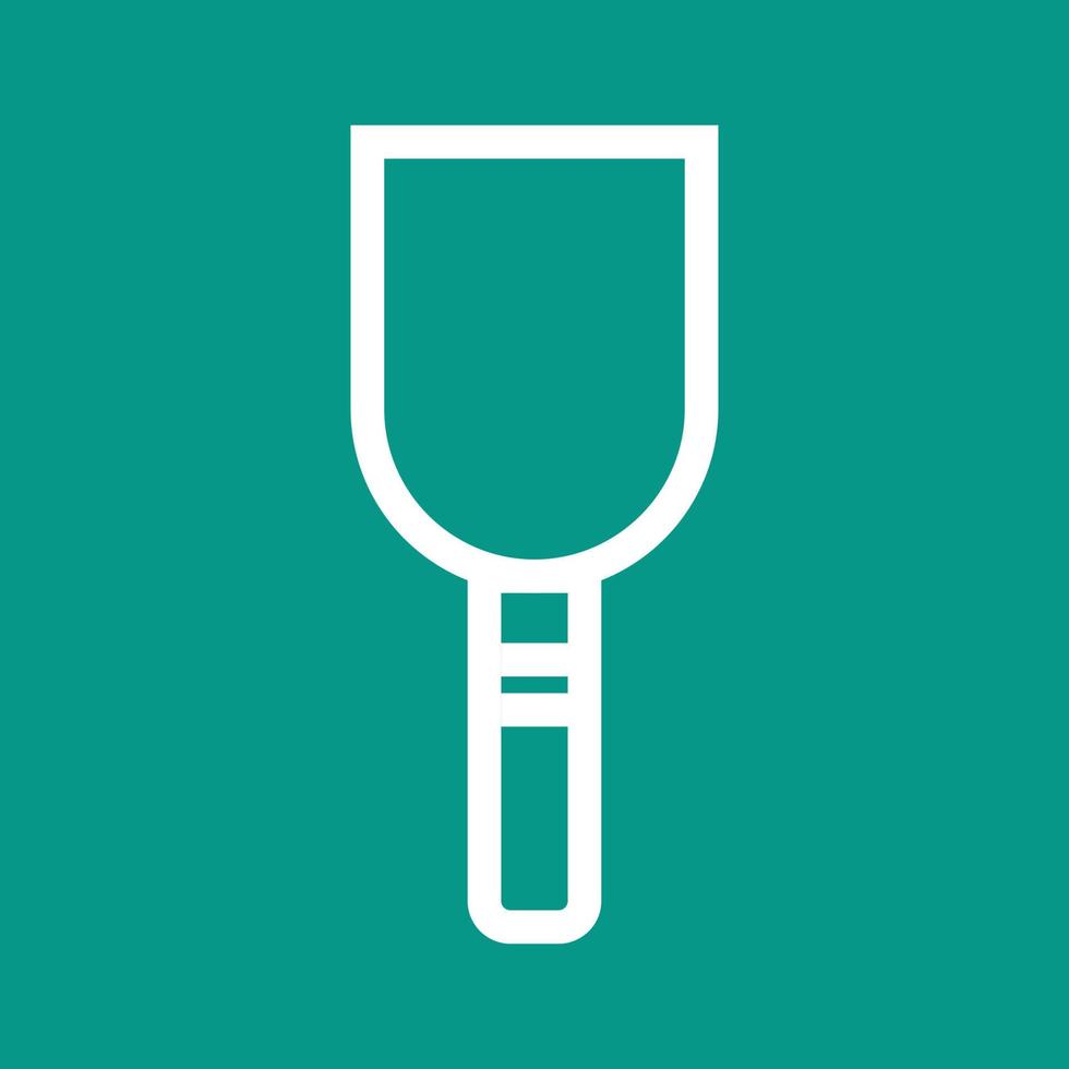 Wall Plaster tool Line Color Background Icon vector