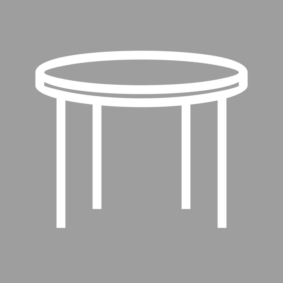 Conference Table Line Color Background Icon vector