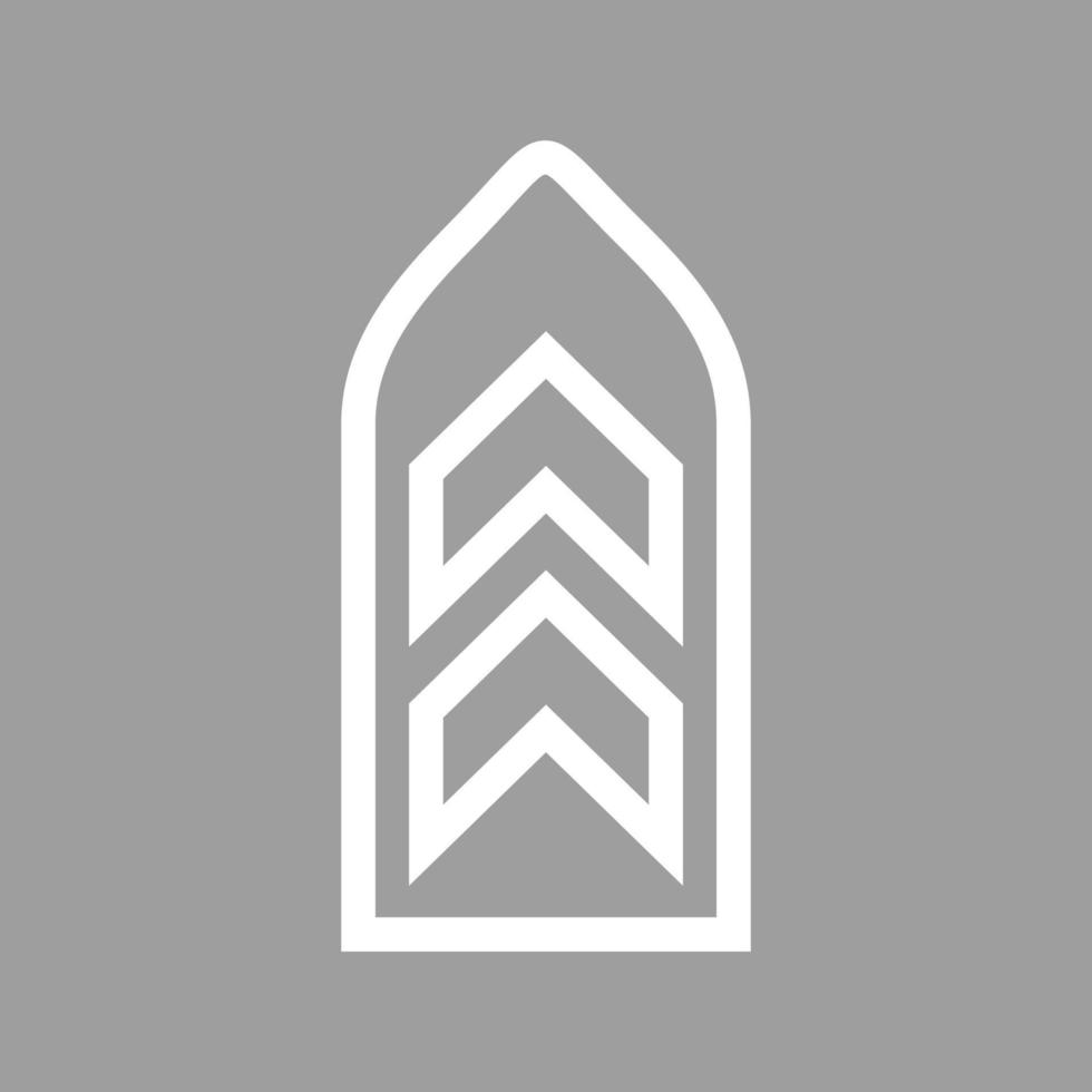 Badge II Line Color Background Icon vector