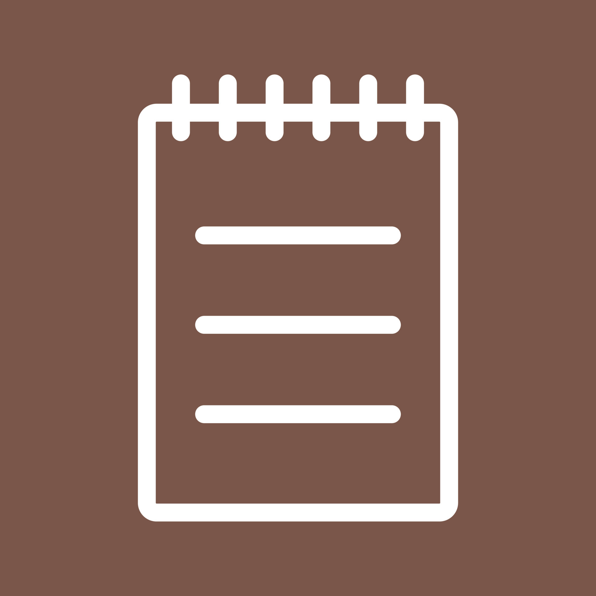 Notepad Line Color Background Icon 16720730 Vector Art at Vecteezy