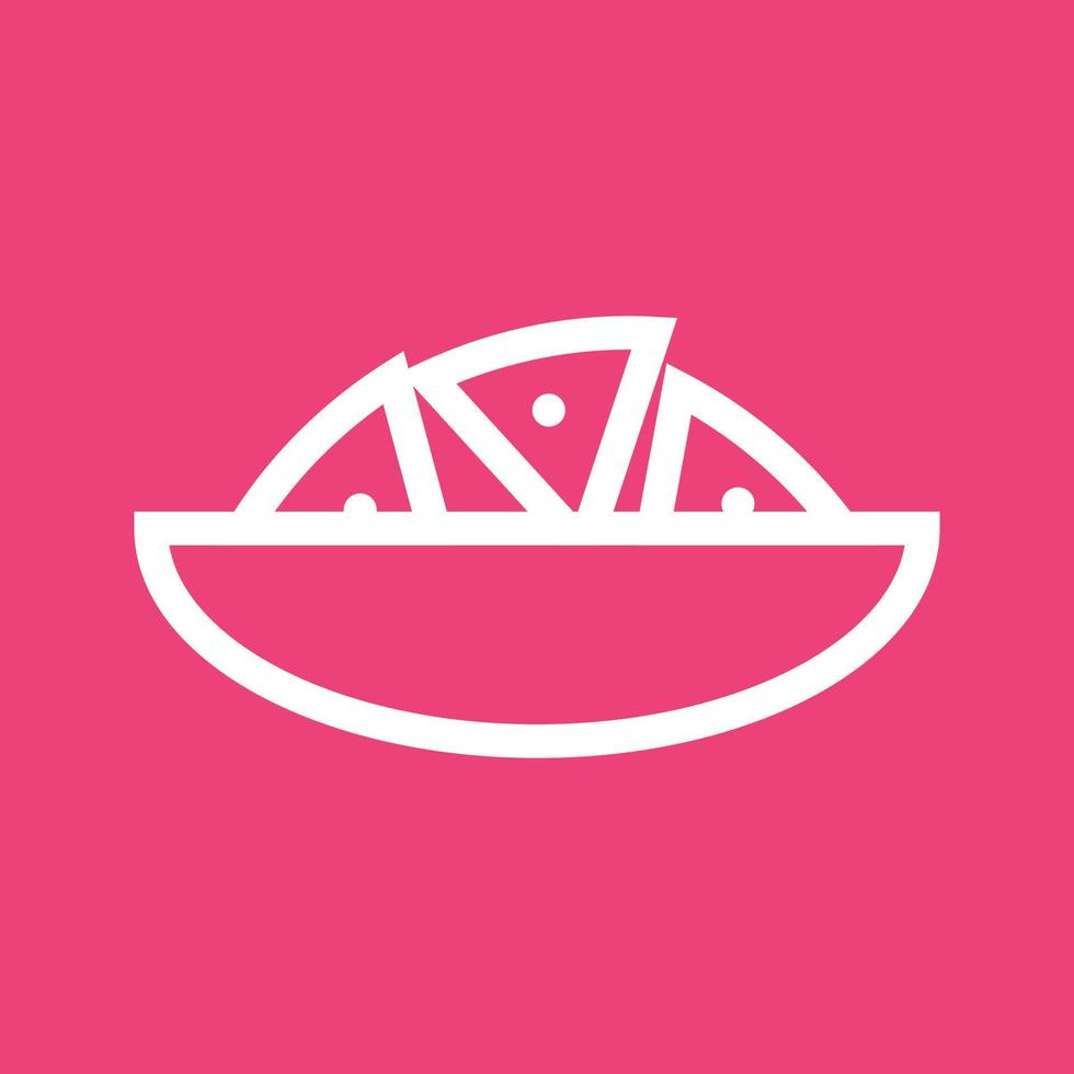 Nachos Line Color Background Icon vector