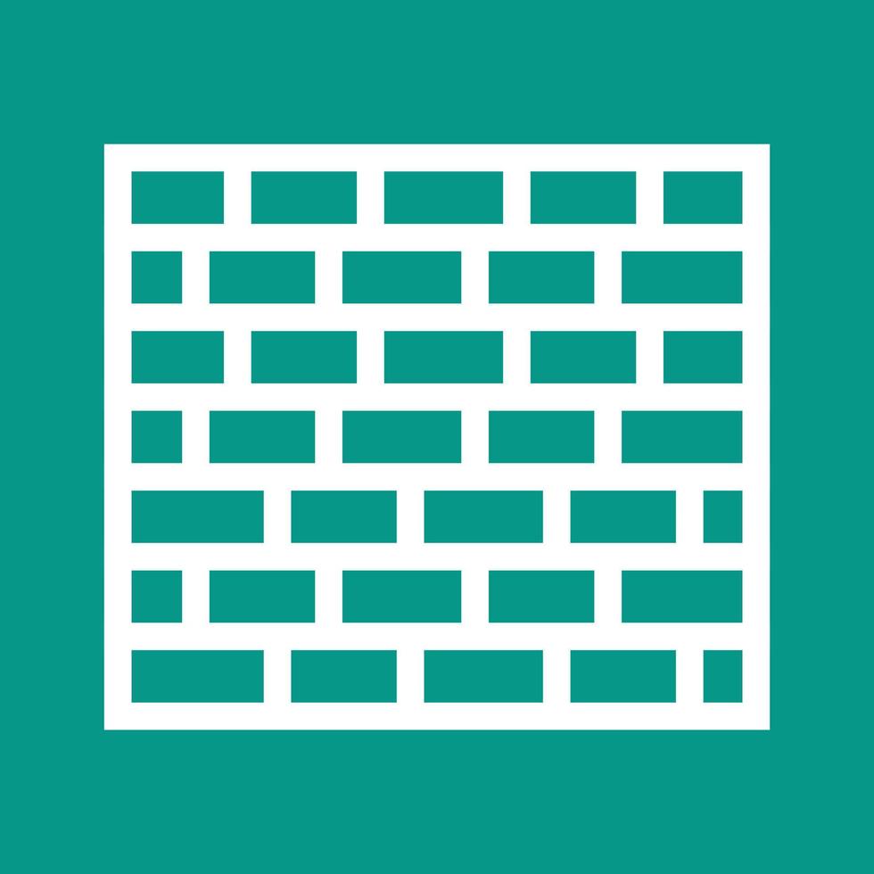 Brick Wall I Line Color Background Icon vector