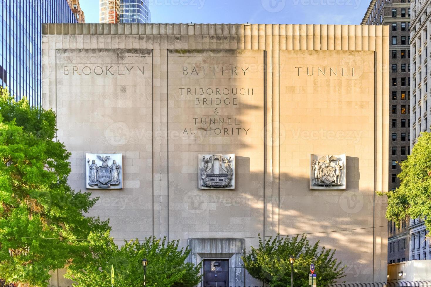 The Hugh L. Carey Tunnel in New York City, NY. The tunnel bridges Brooklyn and Manhattan. photo