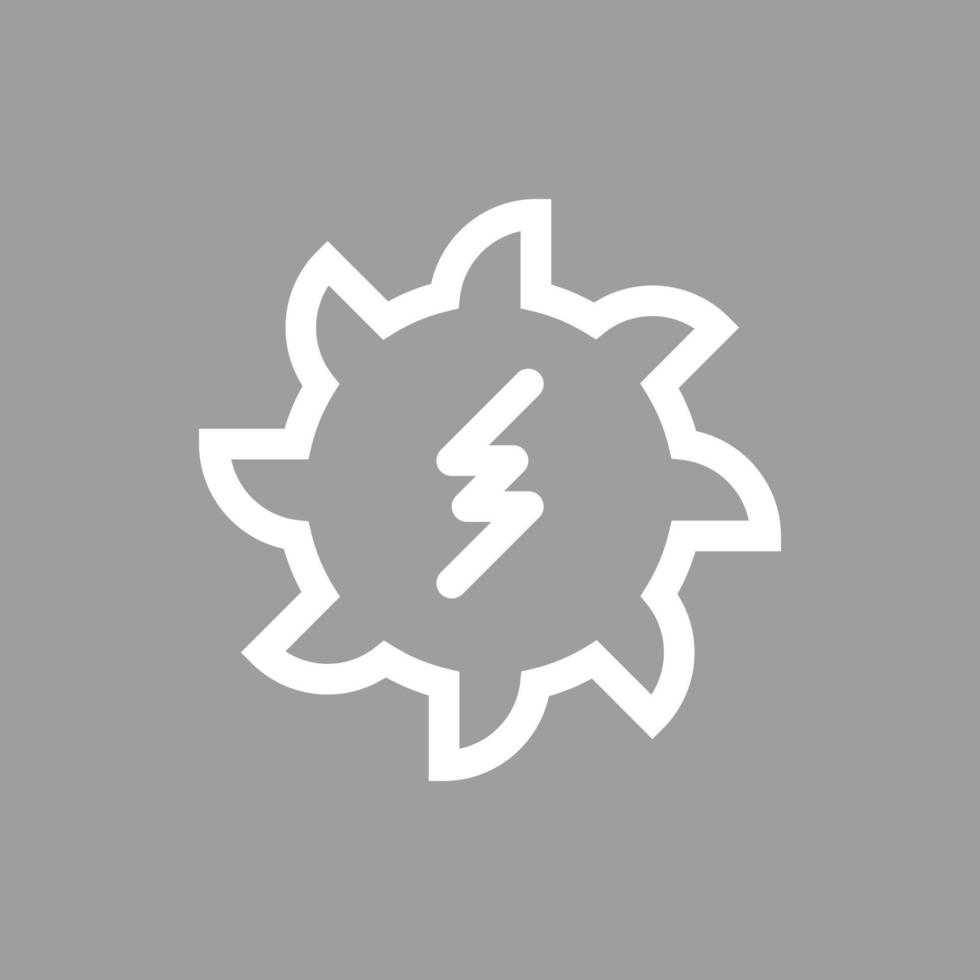 icono de fondo de color de línea de energía hidroeléctrica vector