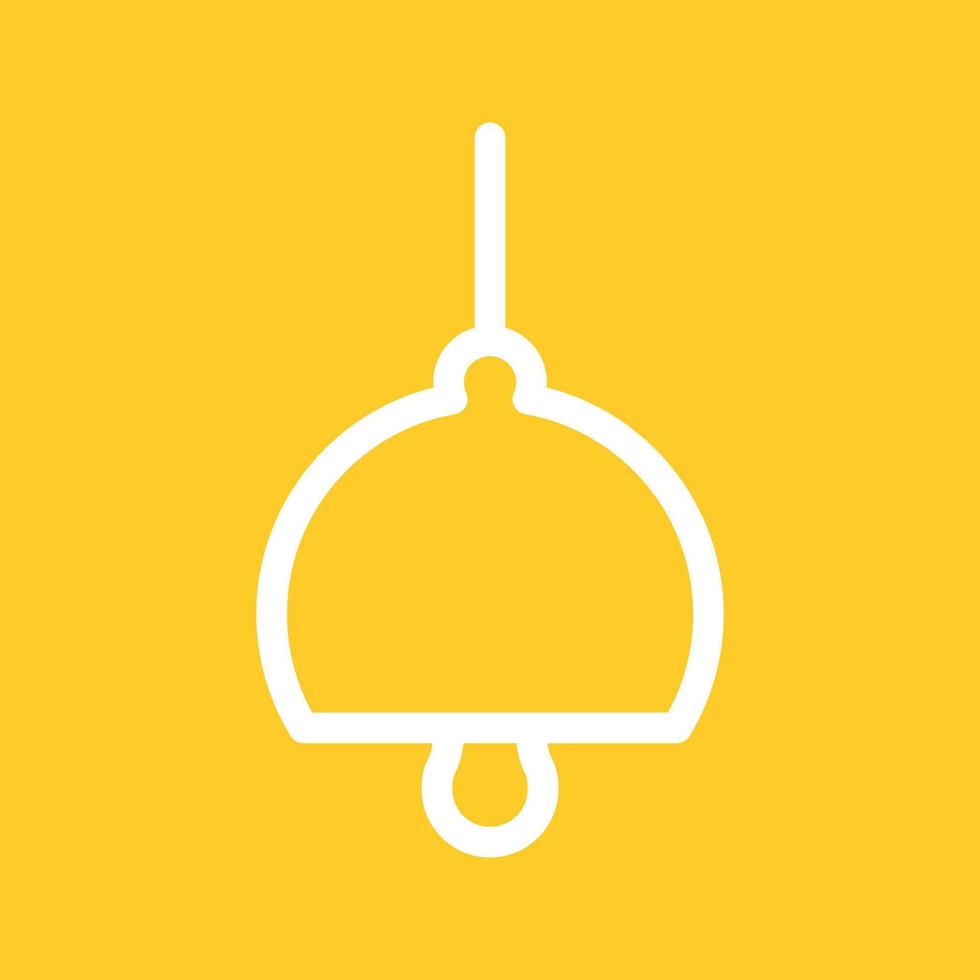 Ceiling Light Line Color Background Icon vector